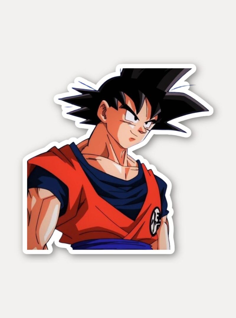 Goku Confident Stance Sticker