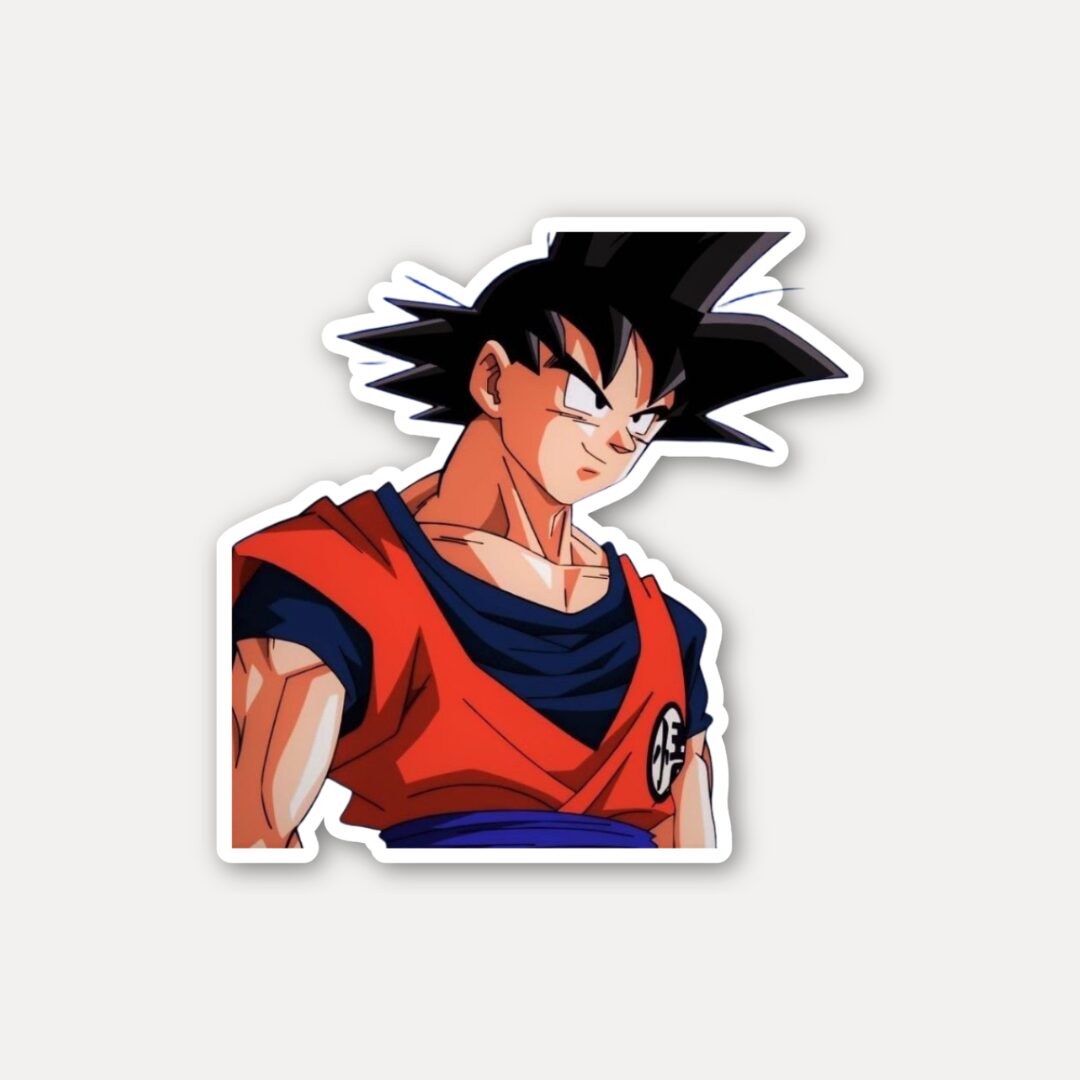 Goku Confident Stance Sticker