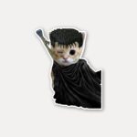 Guts Cat Berserk Parody Sticker