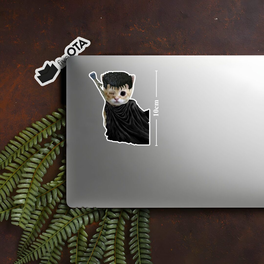 Guts Cat Berserk Parody Sticker