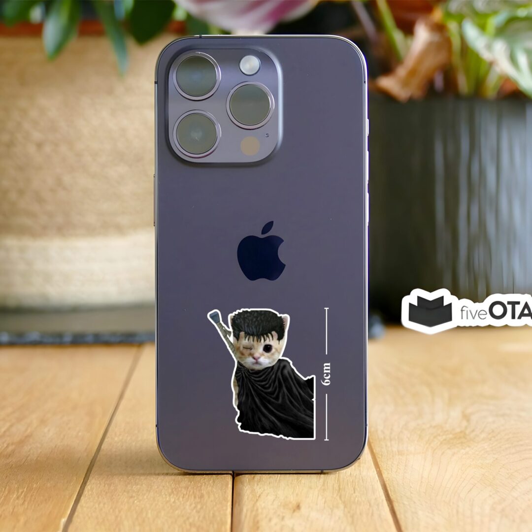 Guts Cat Berserk Parody Sticker