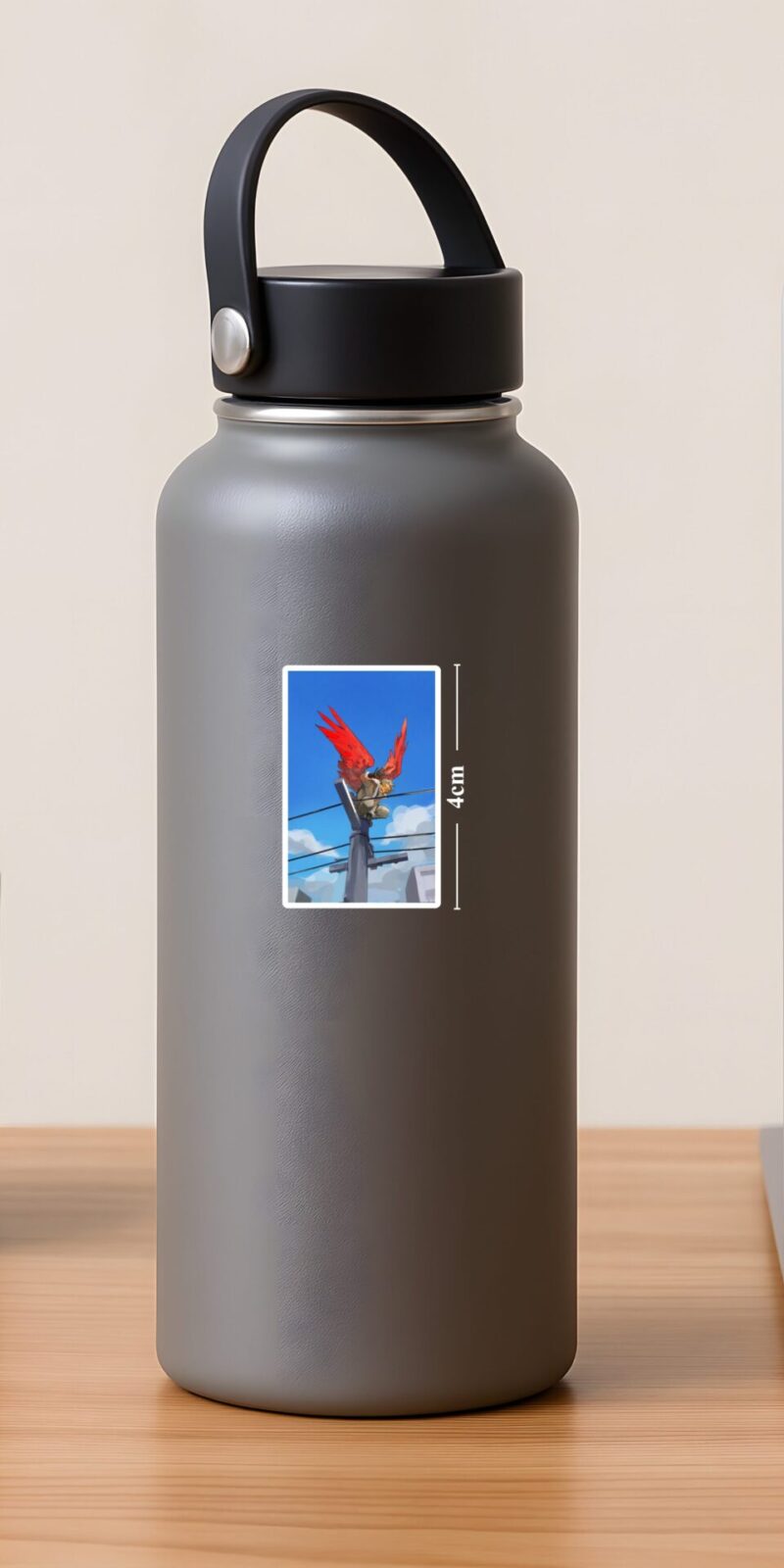 fiveOTA vinyl stickers featuring Hawks Rooftop Vigil Sticker for laptops and bottles