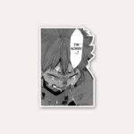 Hinata Crying Apology Sticker