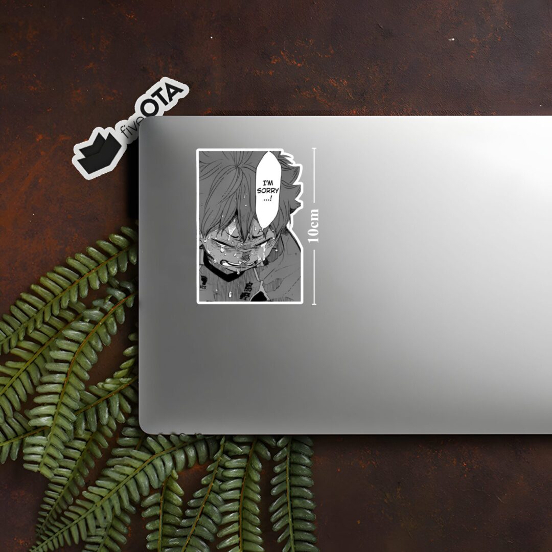 Hinata Crying Apology Sticker