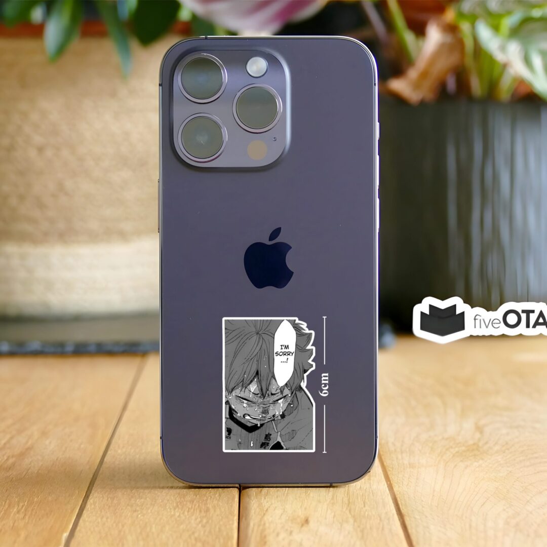 Hinata Crying Apology Sticker