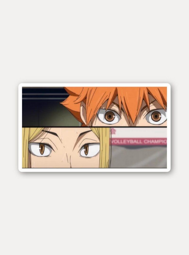 Hinata vs Kenma Duel Gaze Sticker