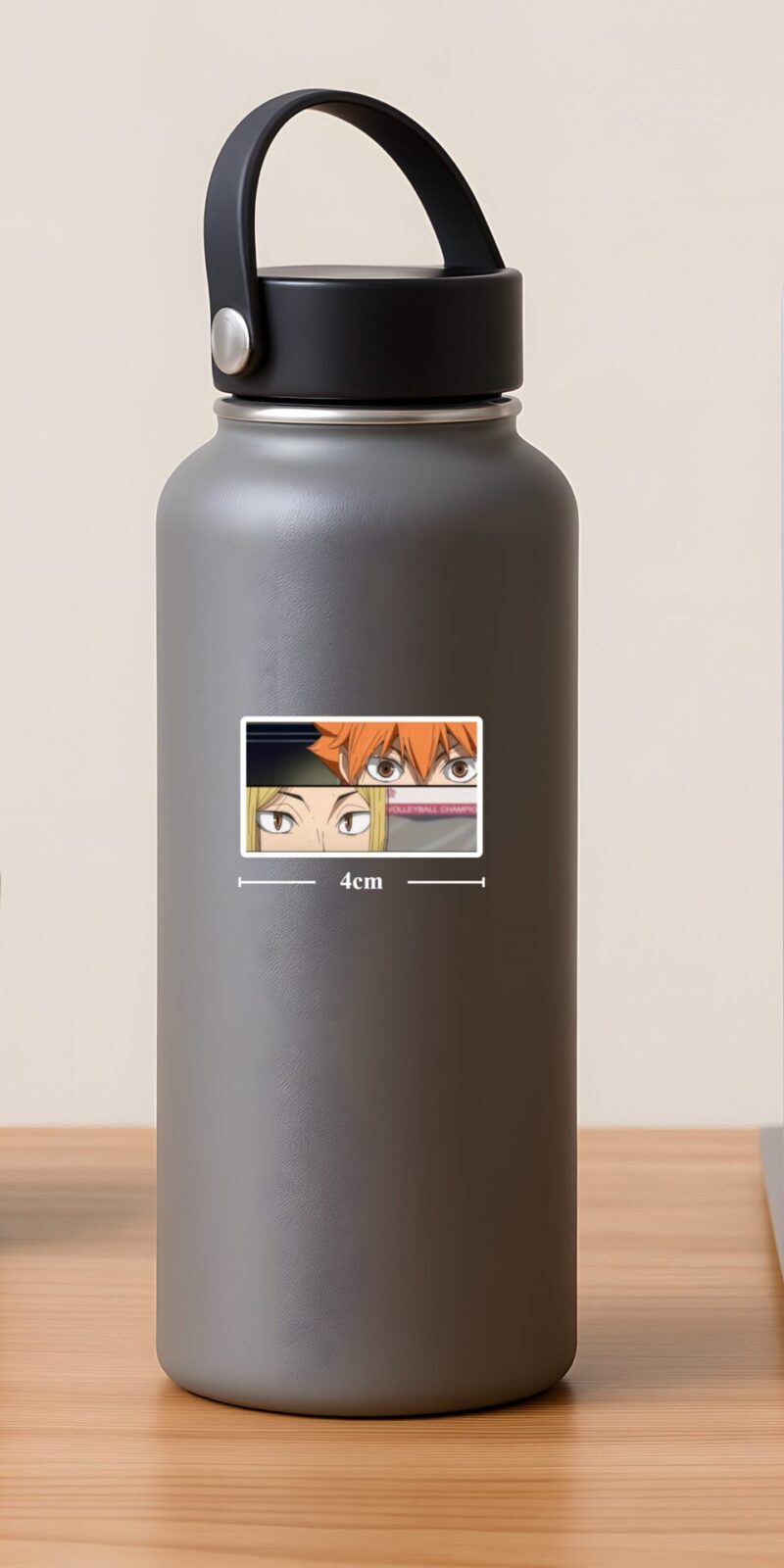 fiveOTA vinyl stickers featuring Hinata vs Kenma Duel Gaze Sticker for laptops and bottles