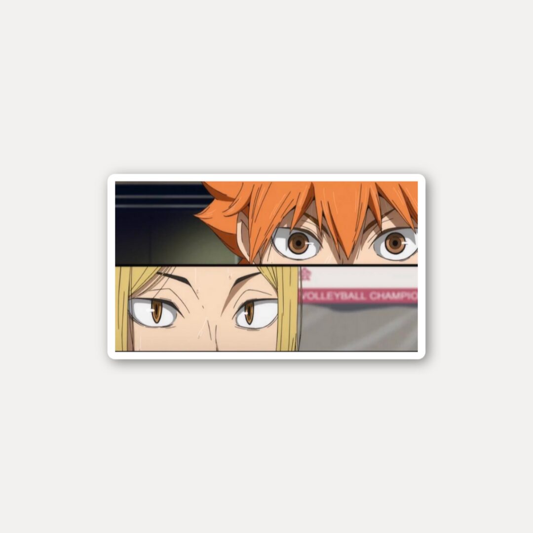 Hinata vs Kenma Duel Gaze Sticker