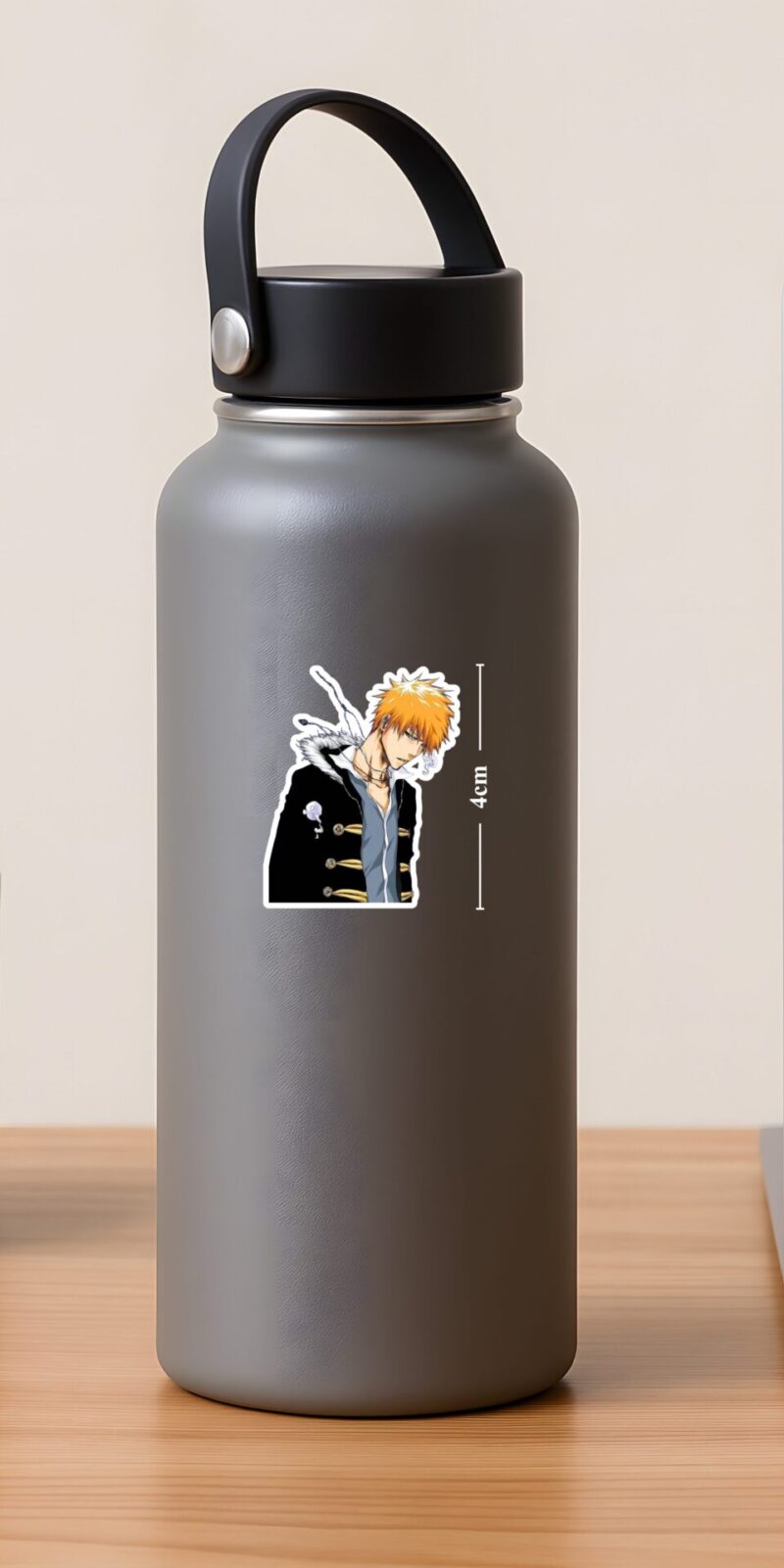 fiveOTA vinyl stickers featuring Ichigo Casual Stance Sticker for laptops and bottles