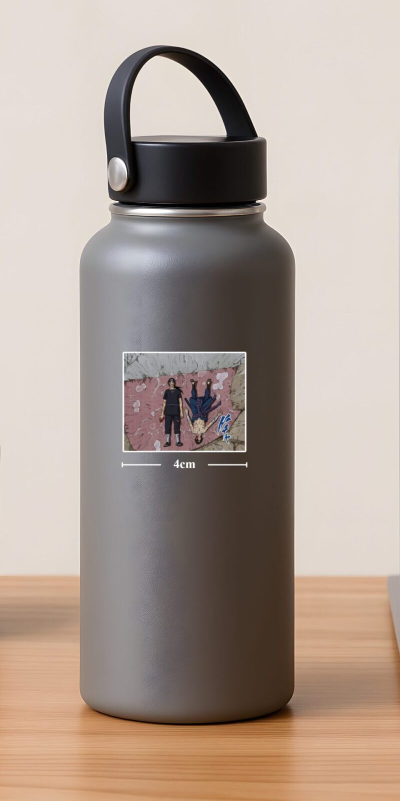 fiveOTA vinyl stickers featuring Itachi vs sasuke Sticker for laptops and bottles