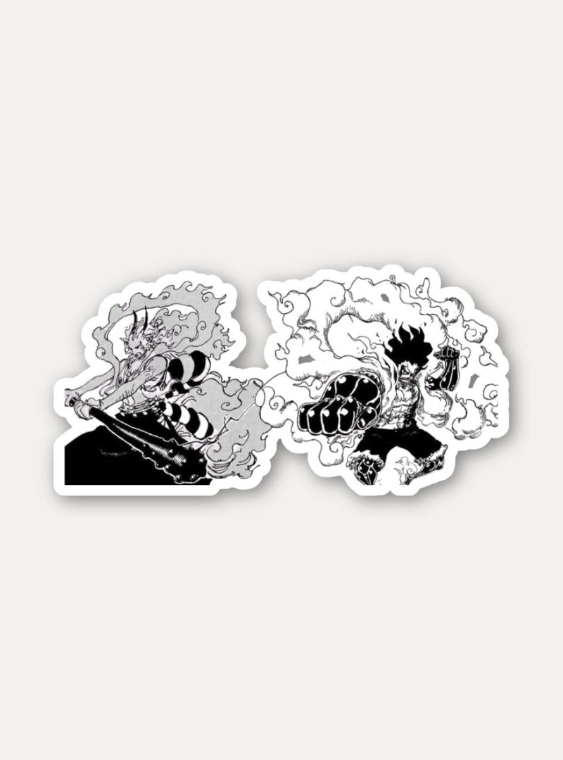 Luffy and Yamato Battle Spirit Sticker