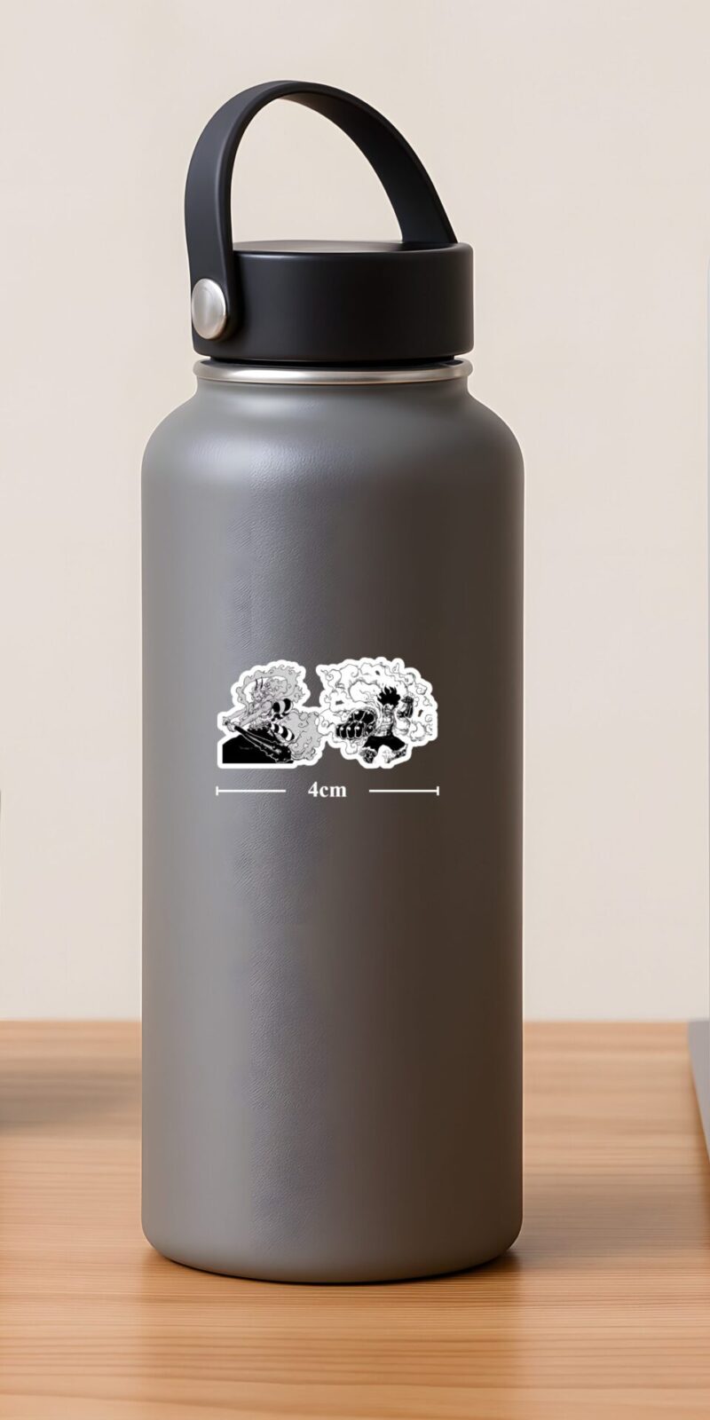 fiveOTA vinyl stickers featuring Luffy and Yamato Battle Spirit Sticker for laptops and bottles