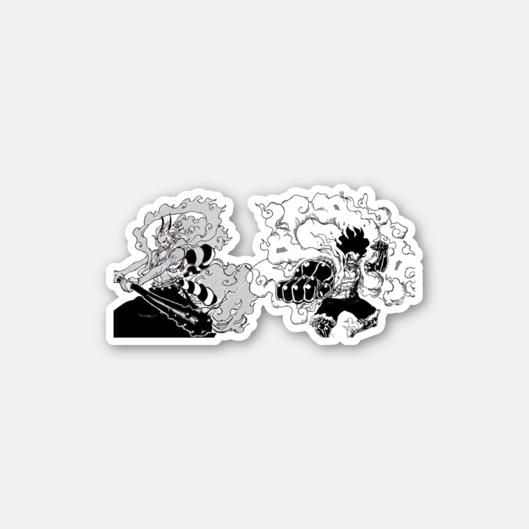 Luffy and Yamato Battle Spirit Sticker