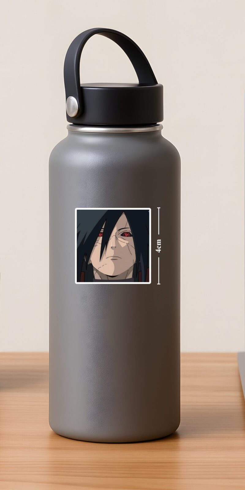fiveOTA vinyl stickers featuring Madara Uchiha Sharingan Gaze Sticker for laptops and bottles