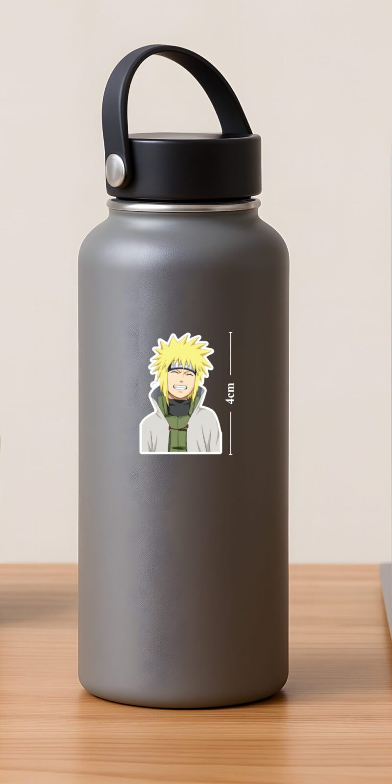 fiveOTA vinyl stickers featuring Minato Namikaze Warm Smile Sticker for laptops and bottles