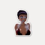 Misato Shocked Expression Sticker