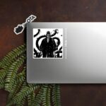 Musashi Cursed Dragon Aura Sticker