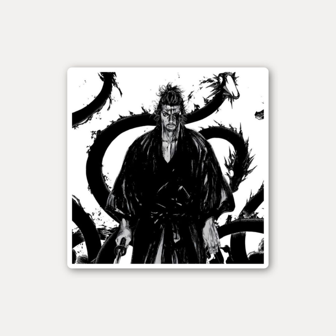 Musashi Cursed Dragon Aura Sticker