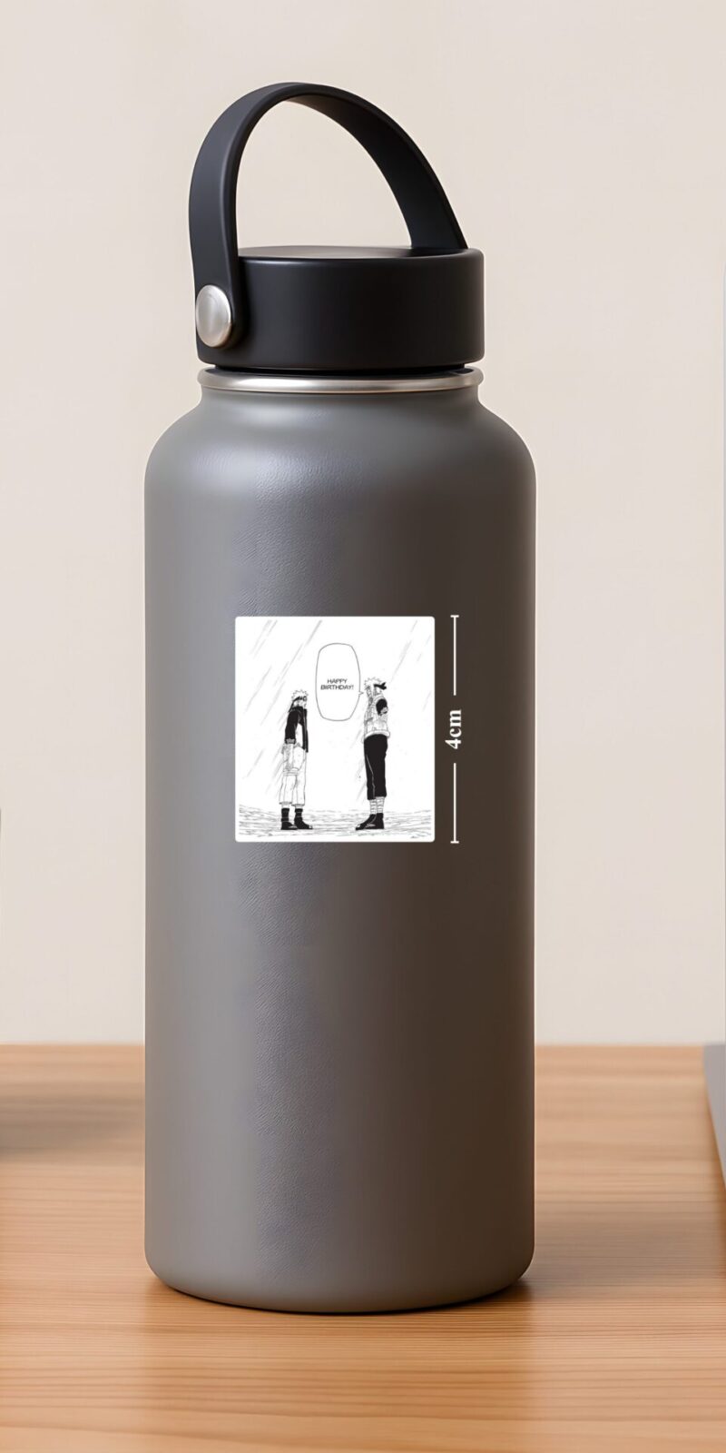 fiveOTA vinyl stickers featuring Naruto Birthday Scene Sticker for laptops and bottles