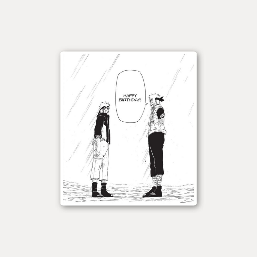 Naruto Birthday Scene Sticker