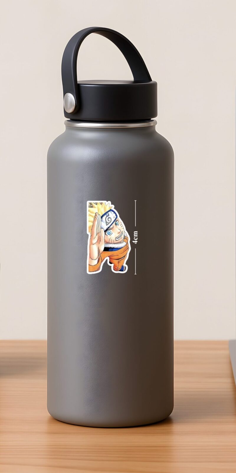 fiveOTA vinyl stickers featuring Naruto Confident Wave Sticker for laptops and bottles