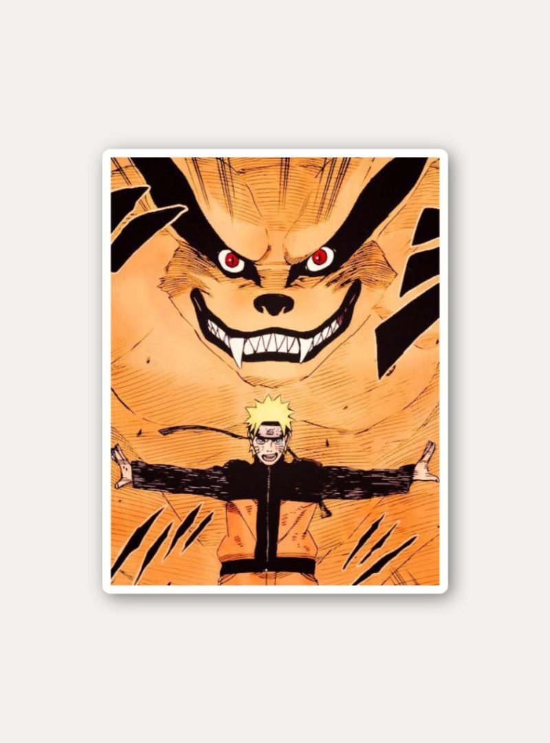 Naruto and Kurama Rage Unleashed Sticker