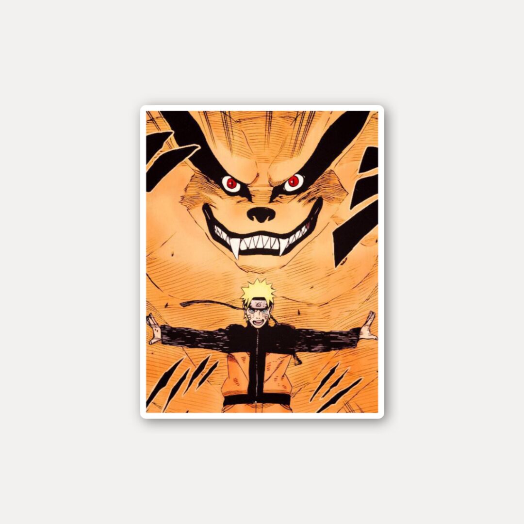 Naruto and Kurama Rage Unleashed Sticker