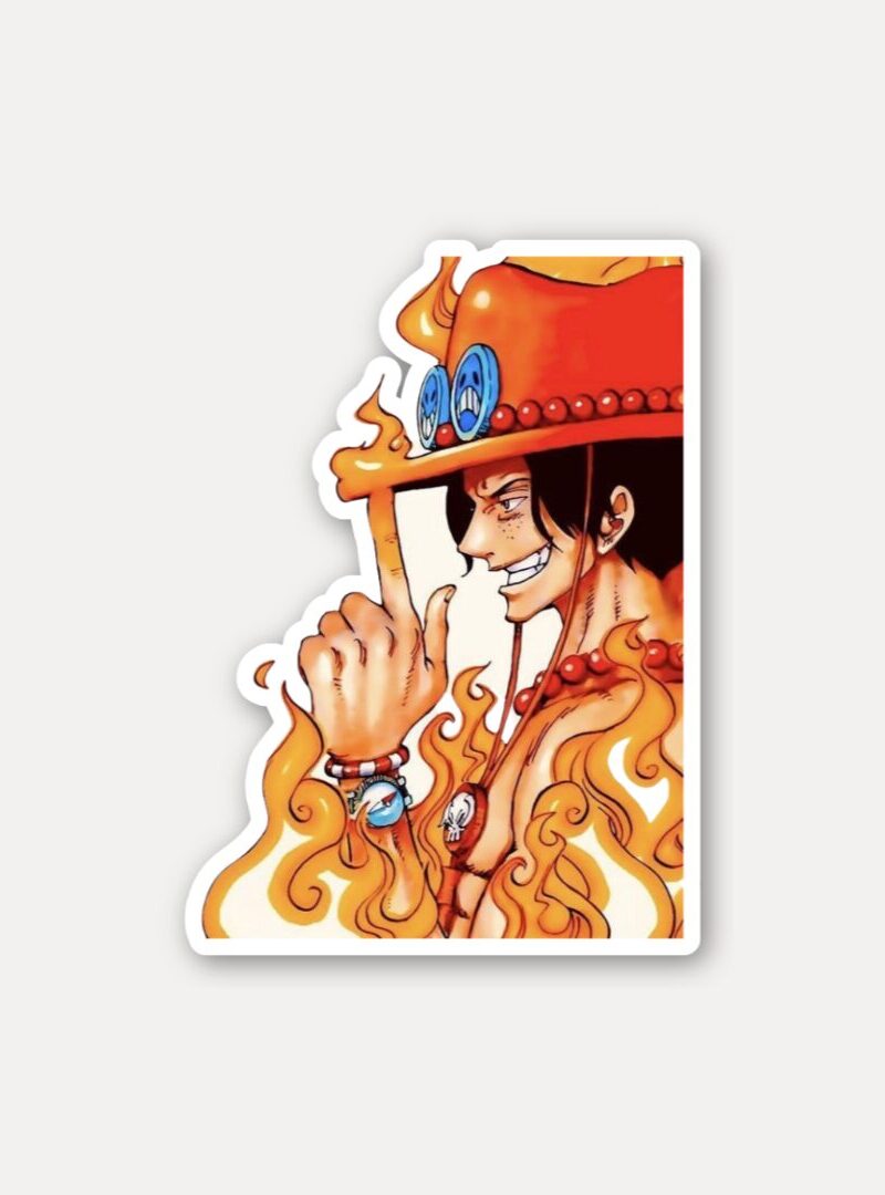 Portgas D Ace Fire Fist Sticker