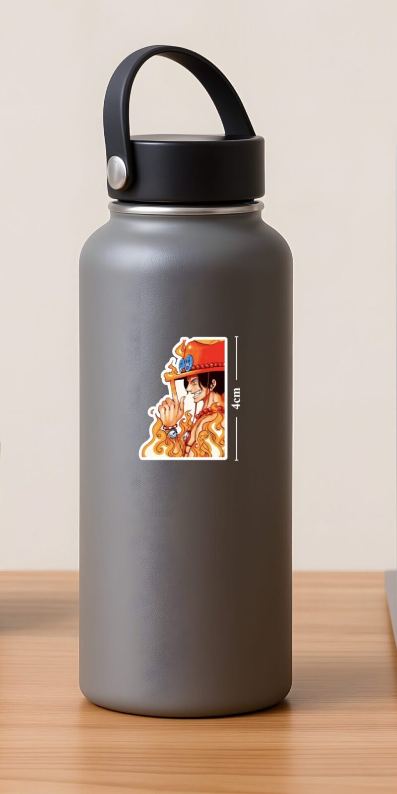 fiveOTA vinyl stickers featuring Portgas D Ace Fire Fist Sticker for laptops and bottles