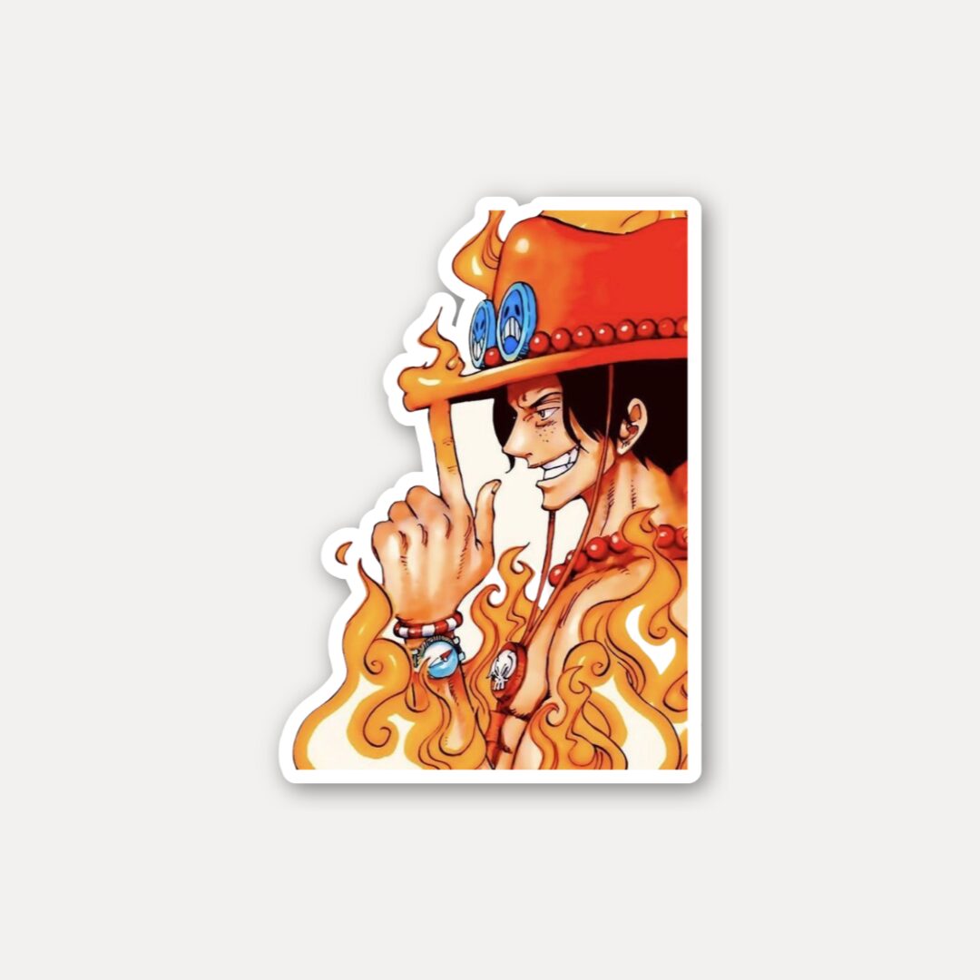 Portgas D Ace Fire Fist Sticker