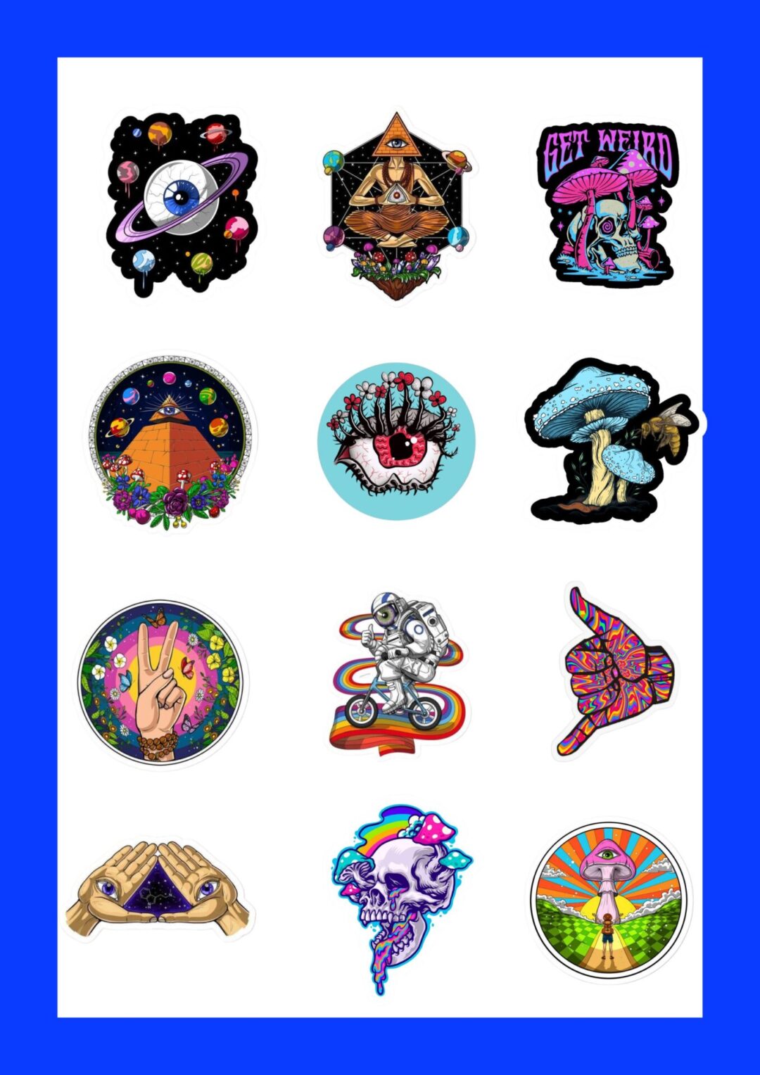Psychedelic Sticker Sheet