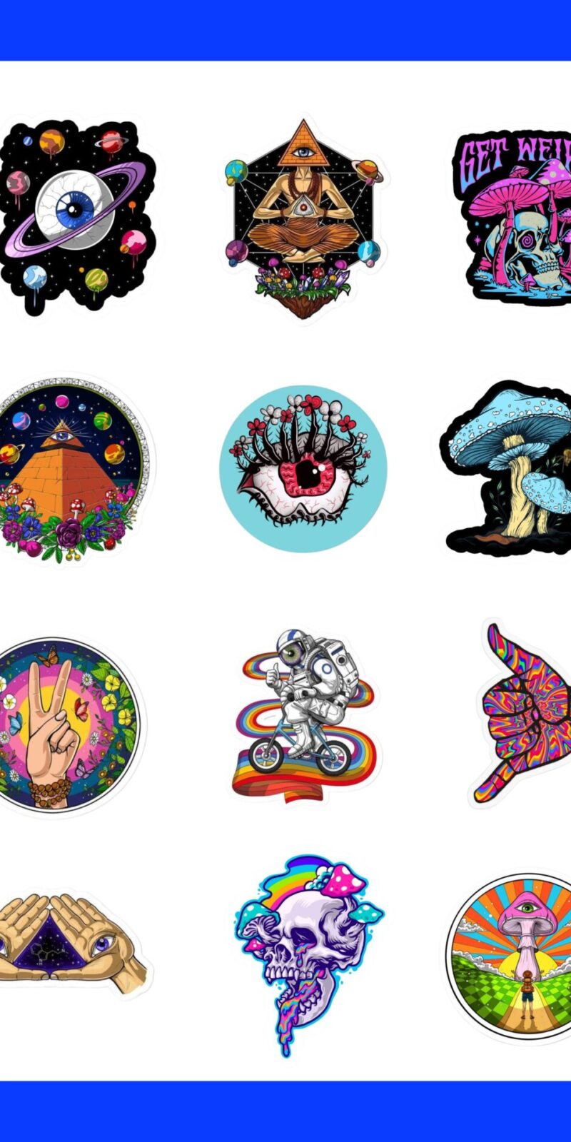 Psychedelic Sticker Sheet