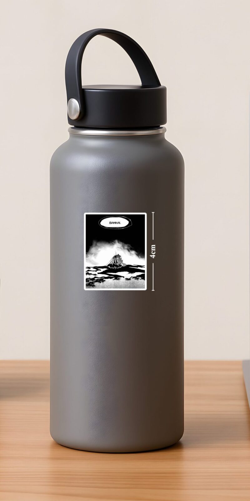 fiveOTA vinyl stickers featuring Shunsui Kyoraku Bankai Sticker for laptops and bottles