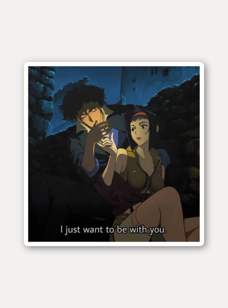 Spike and Faye Night Calm Sticker