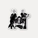 Straw Hat Trio Power Pose Sticker