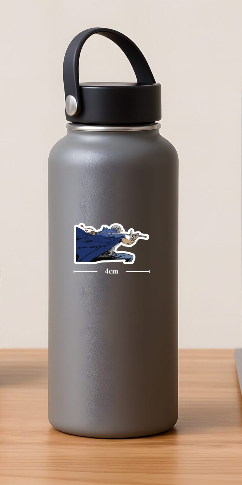 fiveOTA vinyl stickers featuring Trafalgar Law Blade Focus Sticker for laptops and bottles