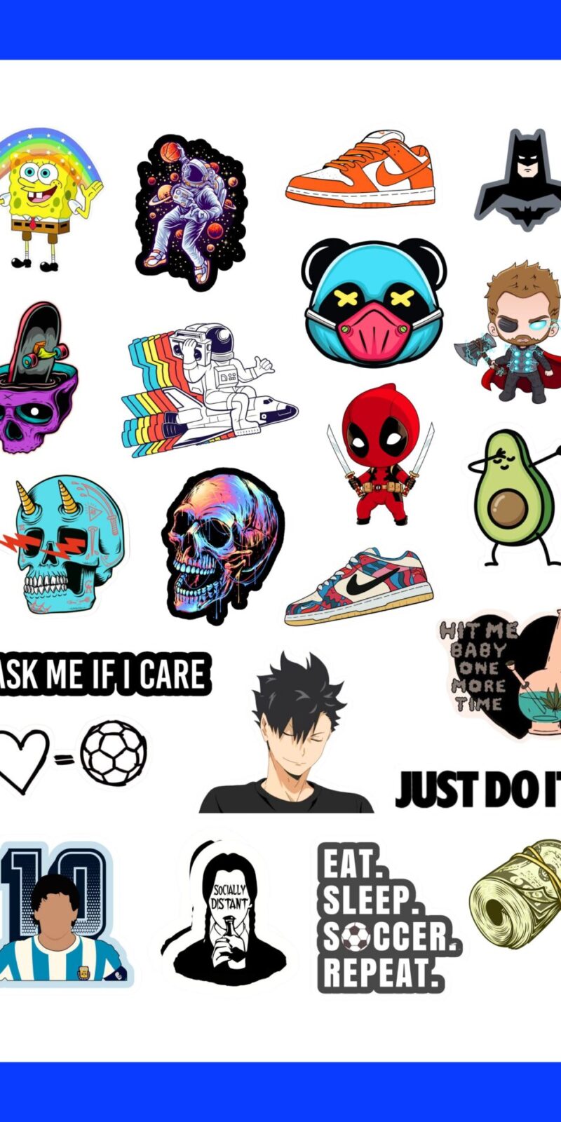 WERIDO sticker sheet