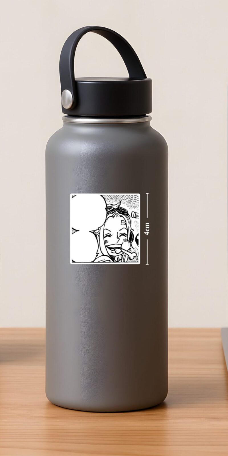 fiveOTA vinyl stickers featuring Yamato Carefree Smile Sticker for laptops and bottles