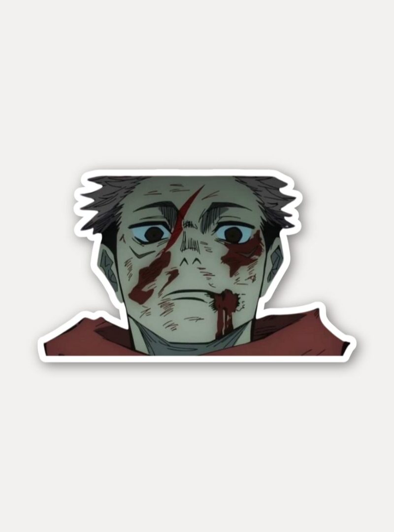 Yuji Itadori Blood Streak Sticker