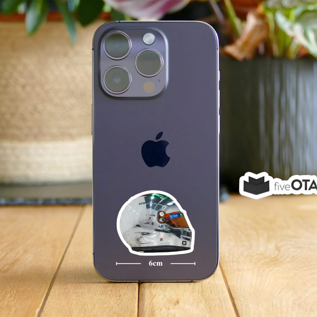 Chrome Lando Helmet Sticker