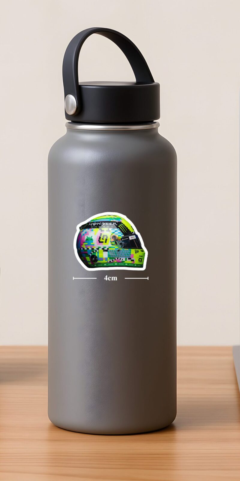 fiveOTA vinyl stickers featuring GIF Lando Helmet Sticker for laptops and bottles