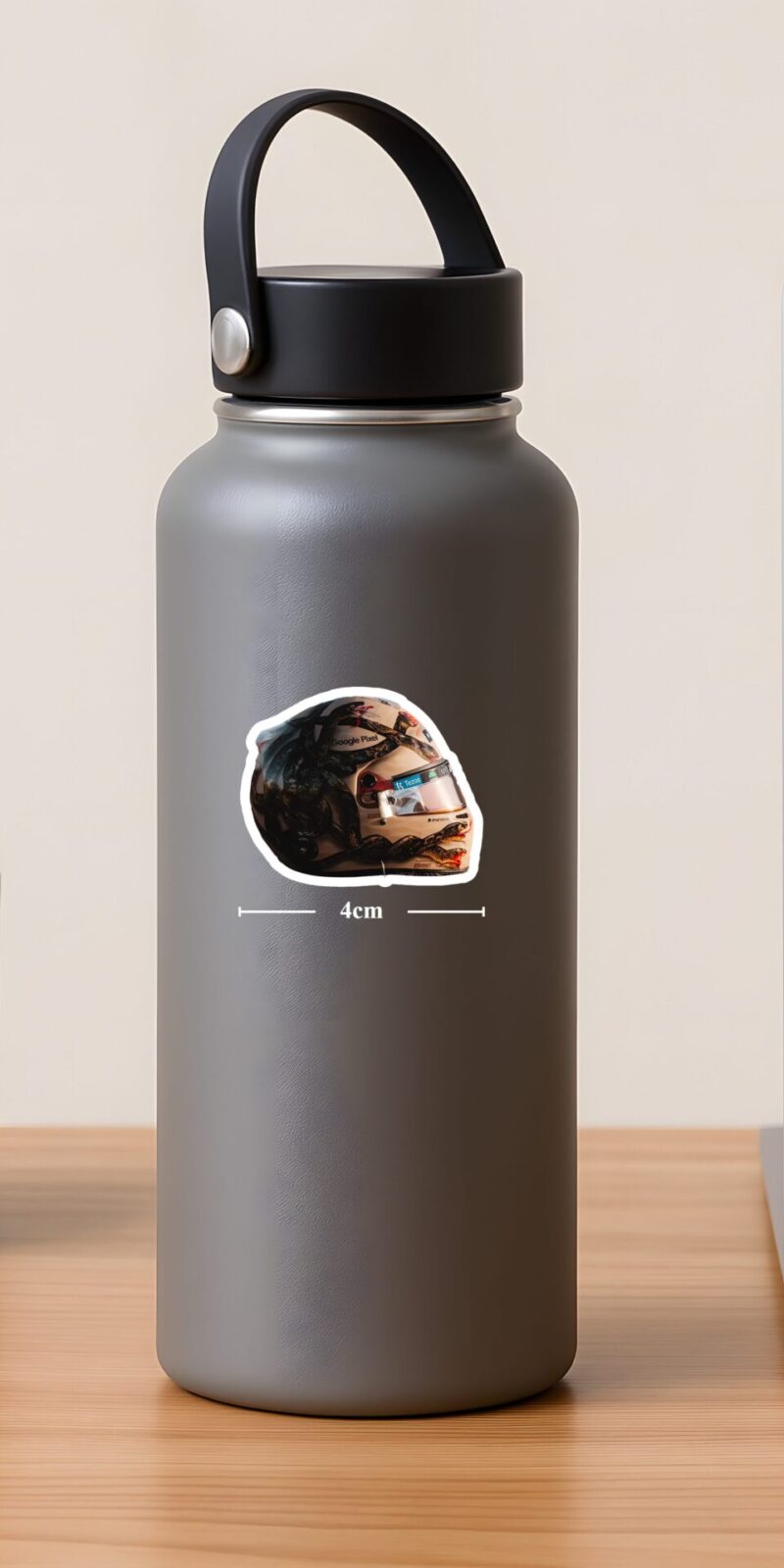 fiveOTA vinyl stickers featuring Las Vegas Lando Helmet Sticker for laptops and bottles