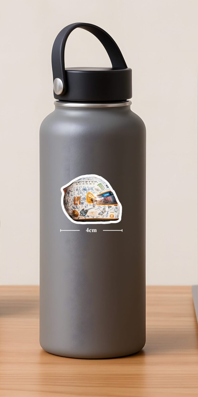 fiveOTA vinyl stickers featuring Porcelain Lando Helmet Sticker for laptops and bottles