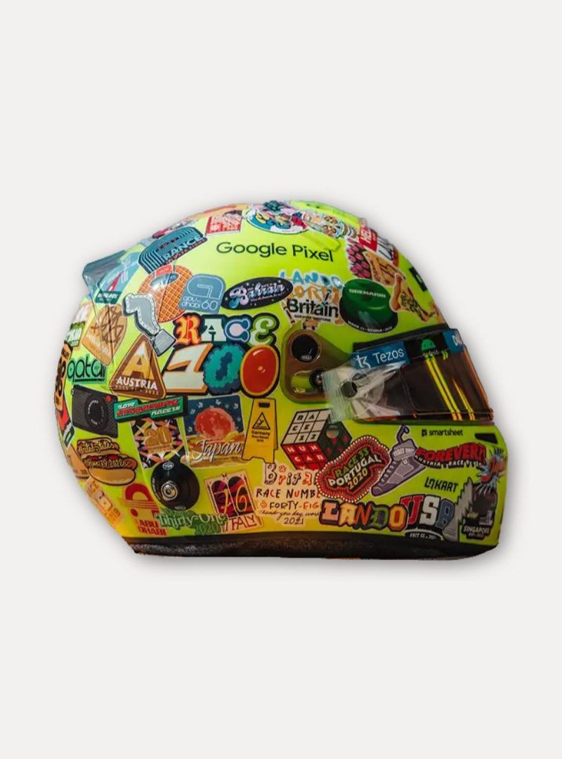 Race Lando Helmet Sticker