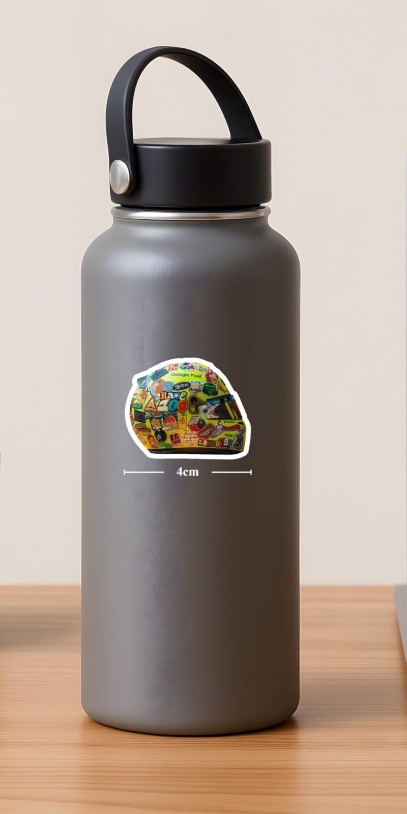 fiveOTA vinyl stickers featuring Race Lando Helmet Sticker for laptops and bottles