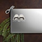 Black High Top Sneaker Aesthetic Stickers
