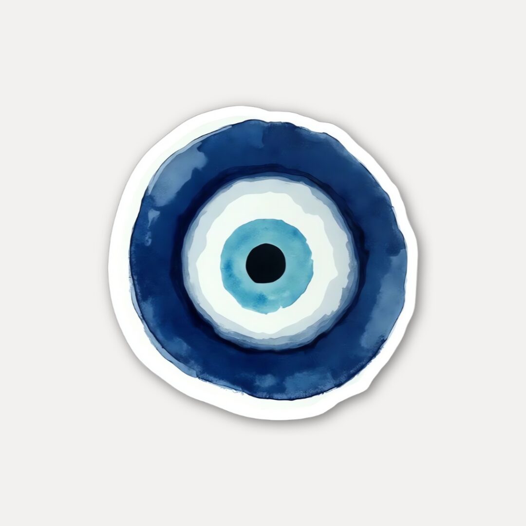 Blue Evil Eye Nazar Protection Stickers