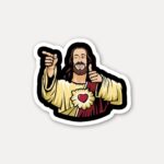 Buddy Christ Meme Sticker