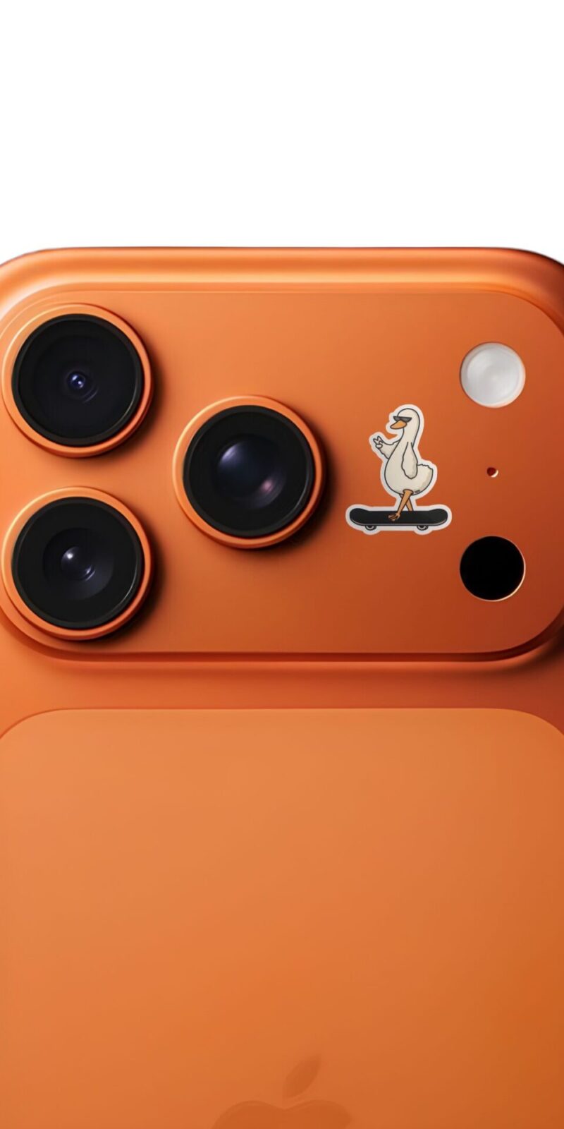 fiveOTA vinyl stickers featuring Cool Duck On Skateboard Sticker for laptops and bottles