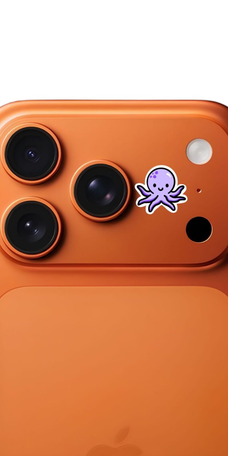 fiveOTA vinyl stickers featuring Cute Purple Octopus Animal Sticker for laptops and bottles
